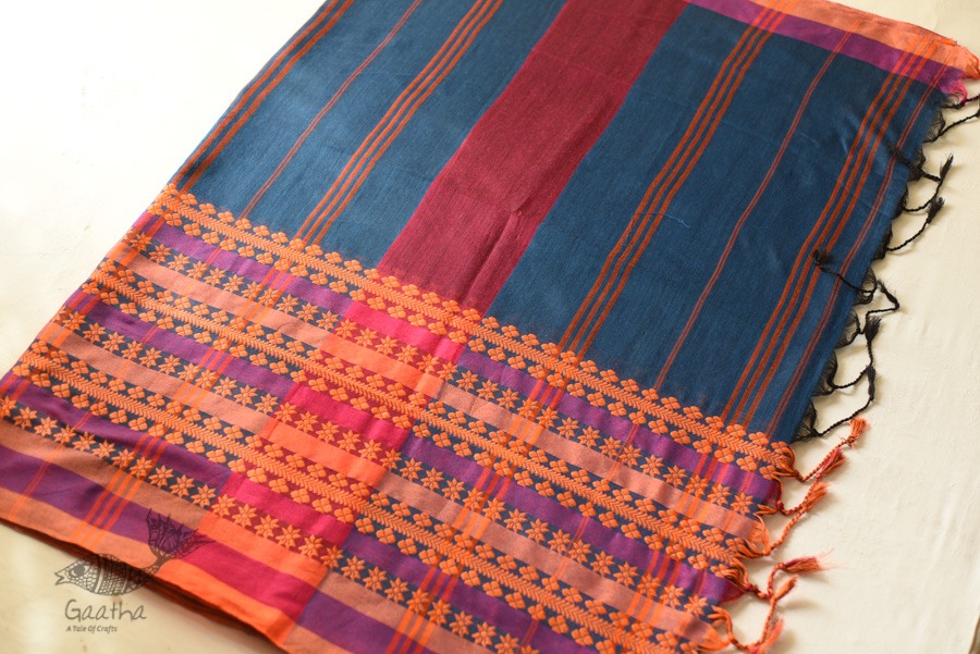 Traditional Bengali cotton saree