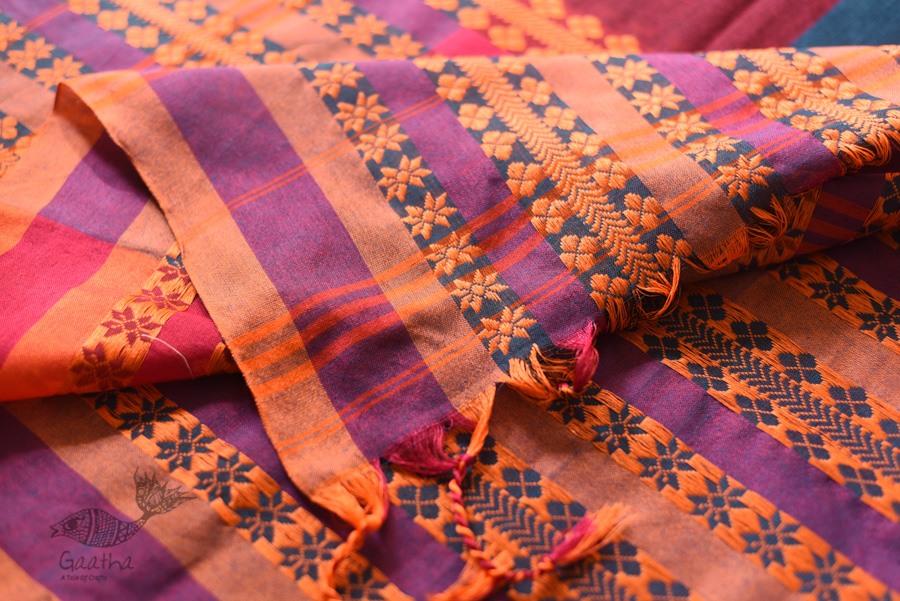 Traditional Bengali cotton saree