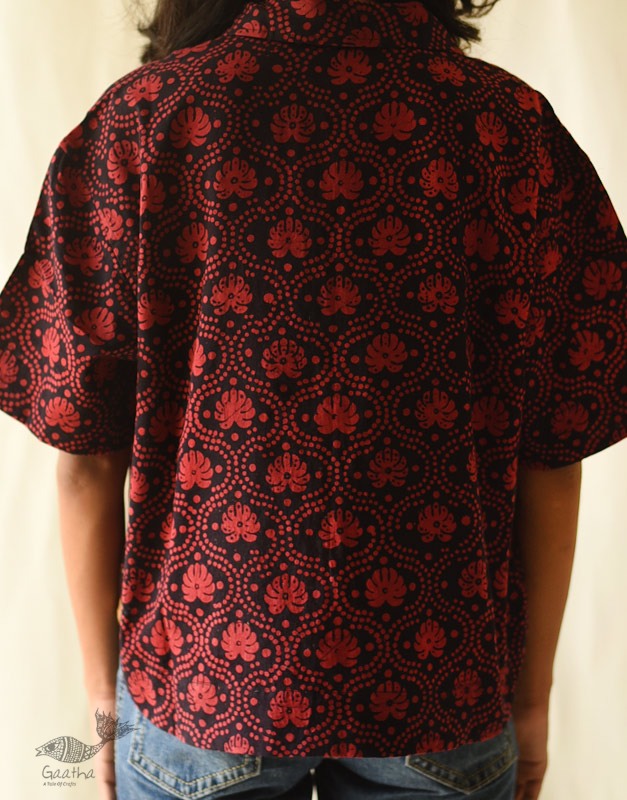 buy Batik Cotton Loose Shirt for Women