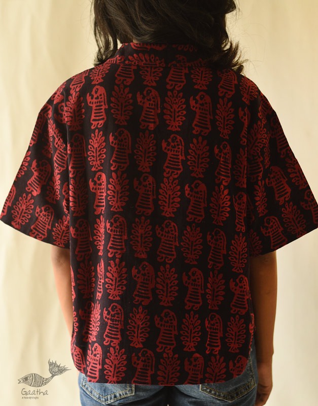 buy Batik Cotton Shirt . Block Printed