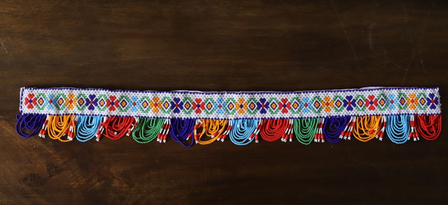 शुभ लाभ ⁂ Glass Bead  Temple ⁂ Toran ( Set of Three ) ⁂ 17