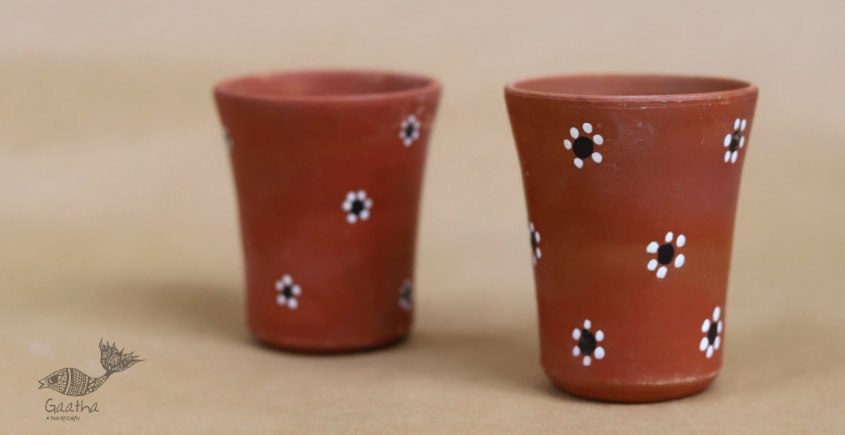 Maati Ka Kaam ● Clay Glasses ( Set of two ) ● 26