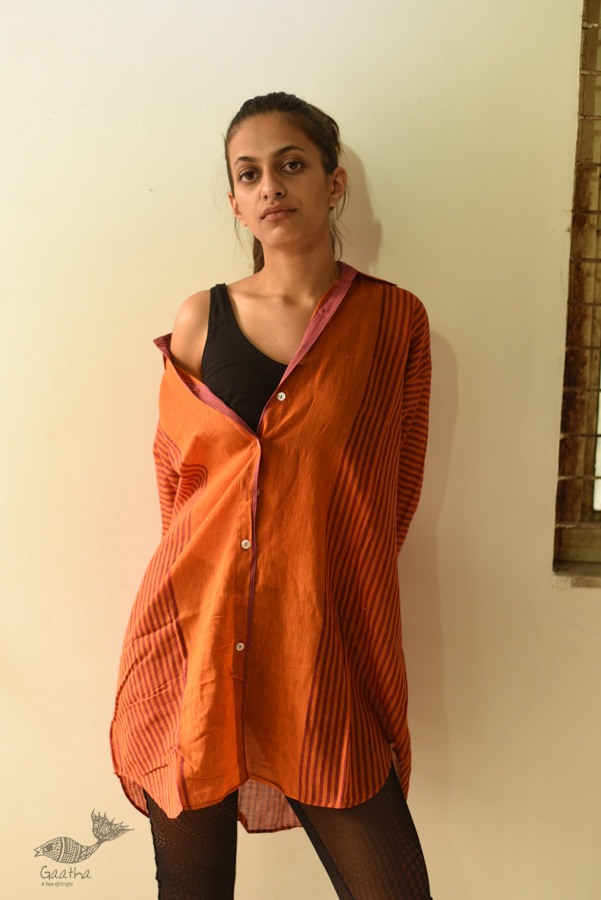 shop Handloom Gamcha Cotton ~ Full Sleeve Shirt