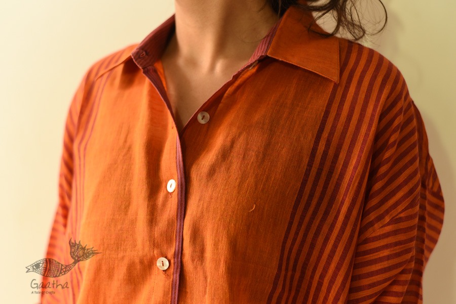 shop Handloom Gamcha Cotton ~ Full Sleeve Shirt