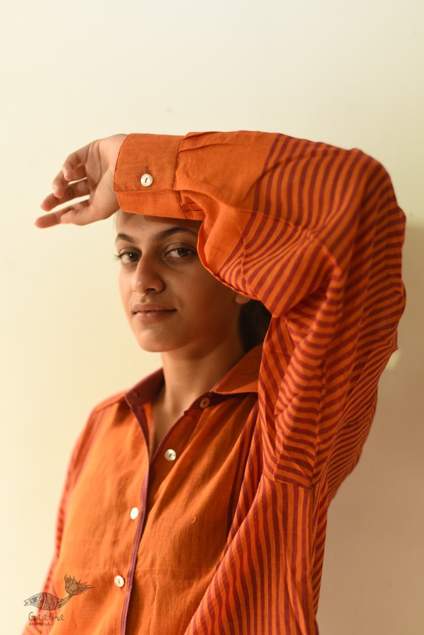 shop Handloom Gamcha Cotton ~ Full Sleeve Shirt