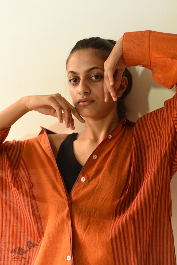 shop Handloom Gamcha Cotton ~ Full Sleeve Shirt