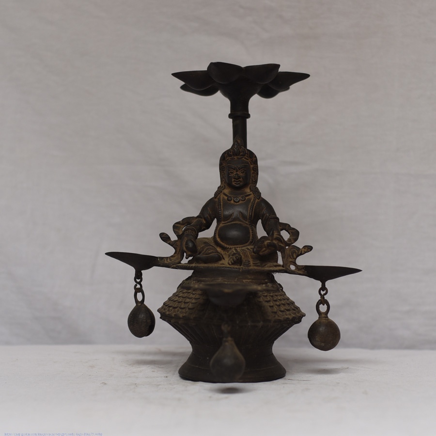 Shop Antique from Khajuraho Brass Shree Kuber Diya Stand