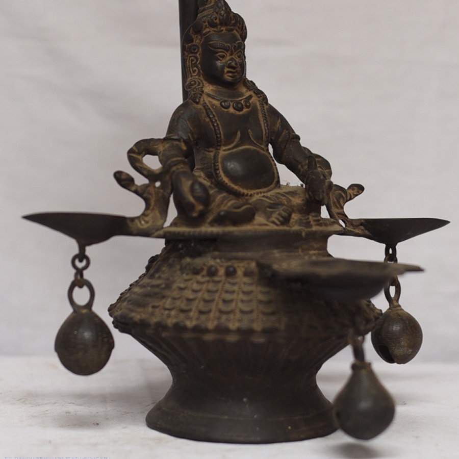 Shop Antique from Khajuraho Brass Shree Kuber Diya Stand