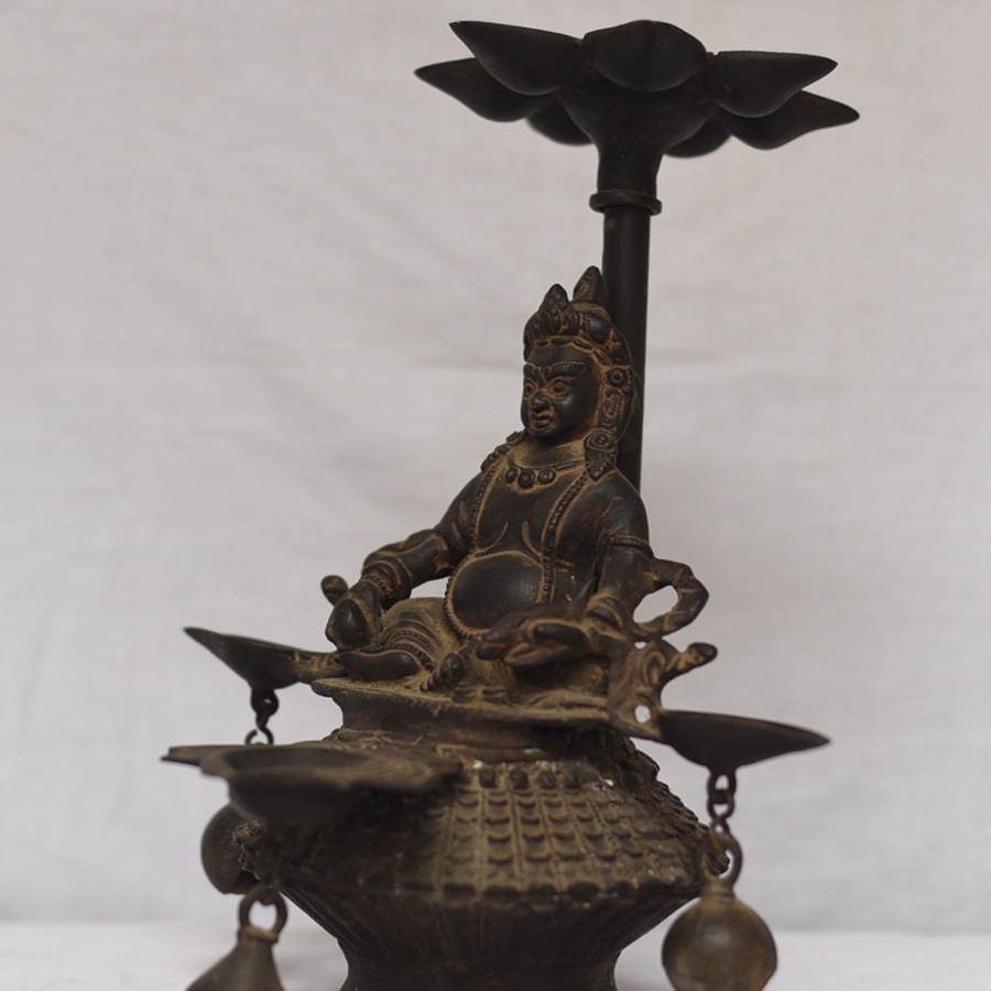 Shop Antique from Khajuraho Brass Shree Kuber Diya Stand
