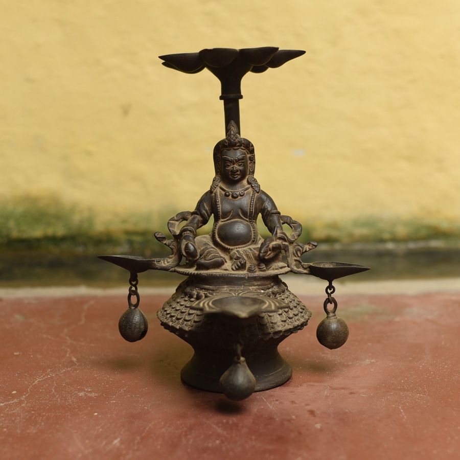 Shop Antique from Khajuraho Brass Shree Kuber Diya Stand