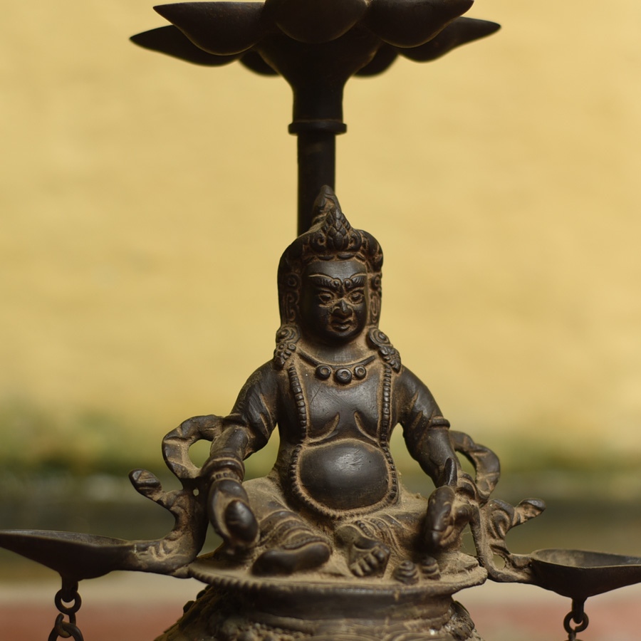 Shop Antique from Khajuraho Brass Shree Kuber Diya Stand