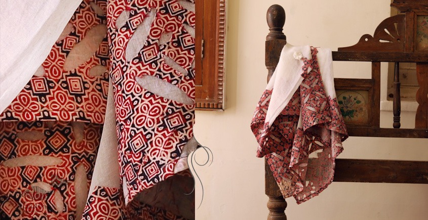 Sweet Smelling Frangipani ❀ Applique Dupatta ❀ 10