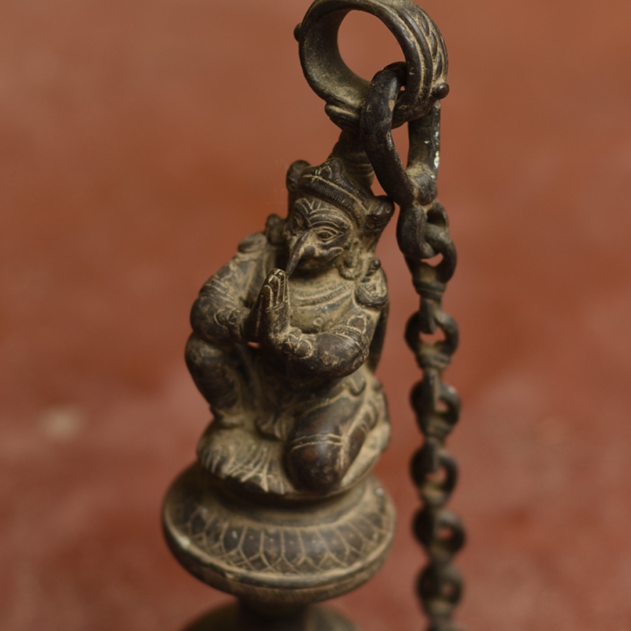 Shop Antique from Khajuraho Brass Garuda Bell