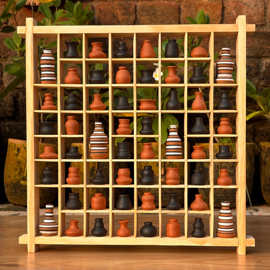 Shop Terracotta Pottery Art - Miniature Wall Art Frame 12 x 12 inch