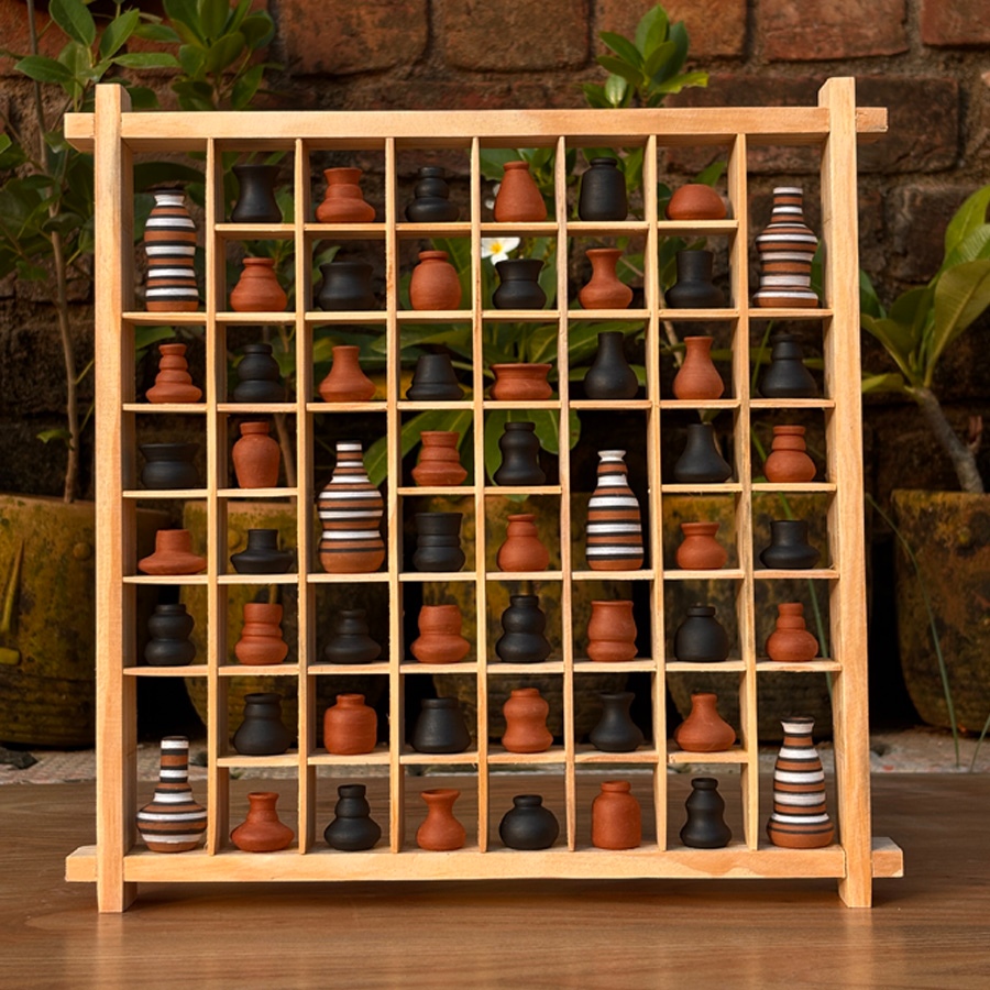 Shop Terracotta Pottery Art - Miniature Wall Art Frame 12 x 12 inch