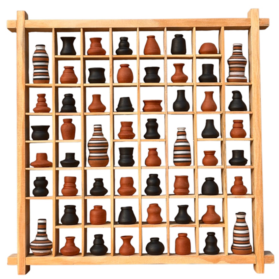 Shop Terracotta Pottery Art - Miniature Wall Art Frame 12 x 12 inch