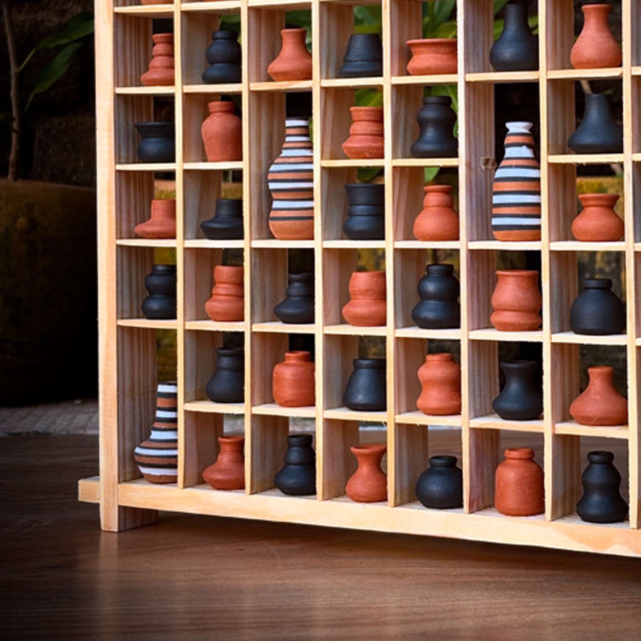 Shop Terracotta Pottery Art - Miniature Wall Art Frame 12 x 12 inch