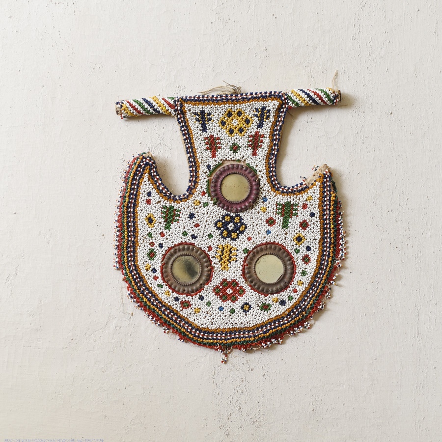 Bead Work of Saurashtra ~ Old Fan/ Vinjano