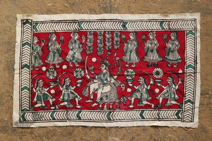 Sacred cloth of the Goddess- Bahu chara mata (26X15)