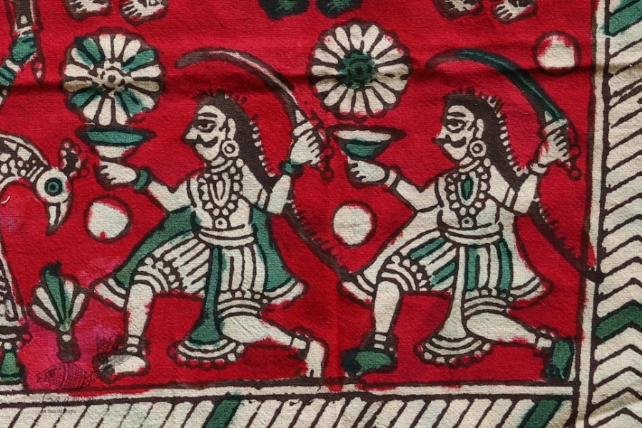 Sacred cloth of the Goddess- Bahu chara mata (26X15)