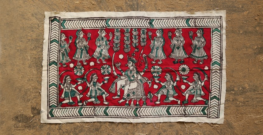 Sacred cloth of the Goddess- Bahu chara mata (26X15)