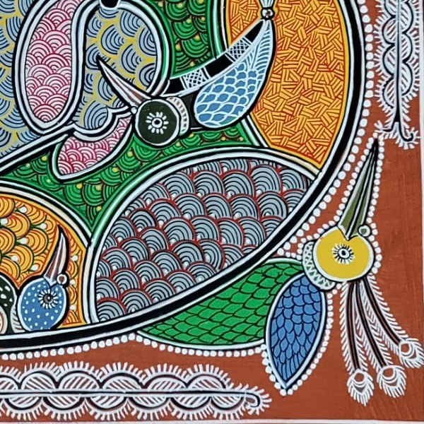 shop Mandana Art - Painting ~  Artistic Cow ( 11 x 14 inch)