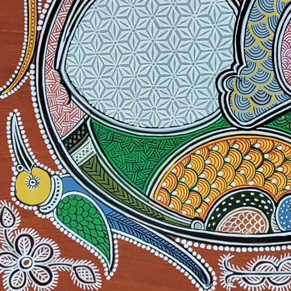 shop Mandana Art - Painting ~  Artistic Cow ( 11 x 14 inch)