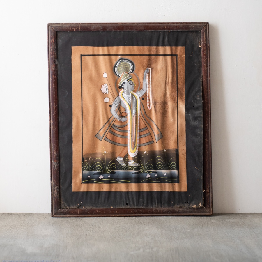 Indian Antique Painting | Yamuna ji 