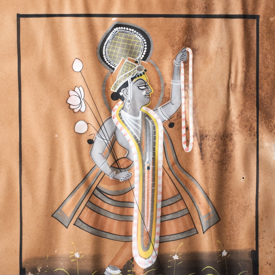 Indian Antique Painting | Yamuna ji 