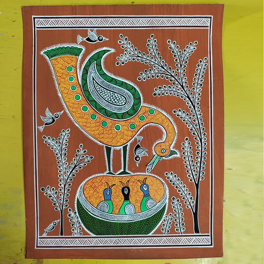 shop Mandana Art - Painting ~ Bird & Nest