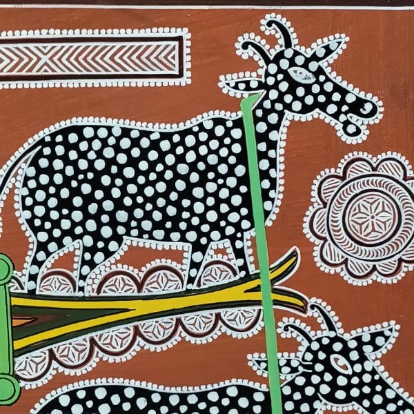 shop Mandana Art - Painting ~ Bullock Cart