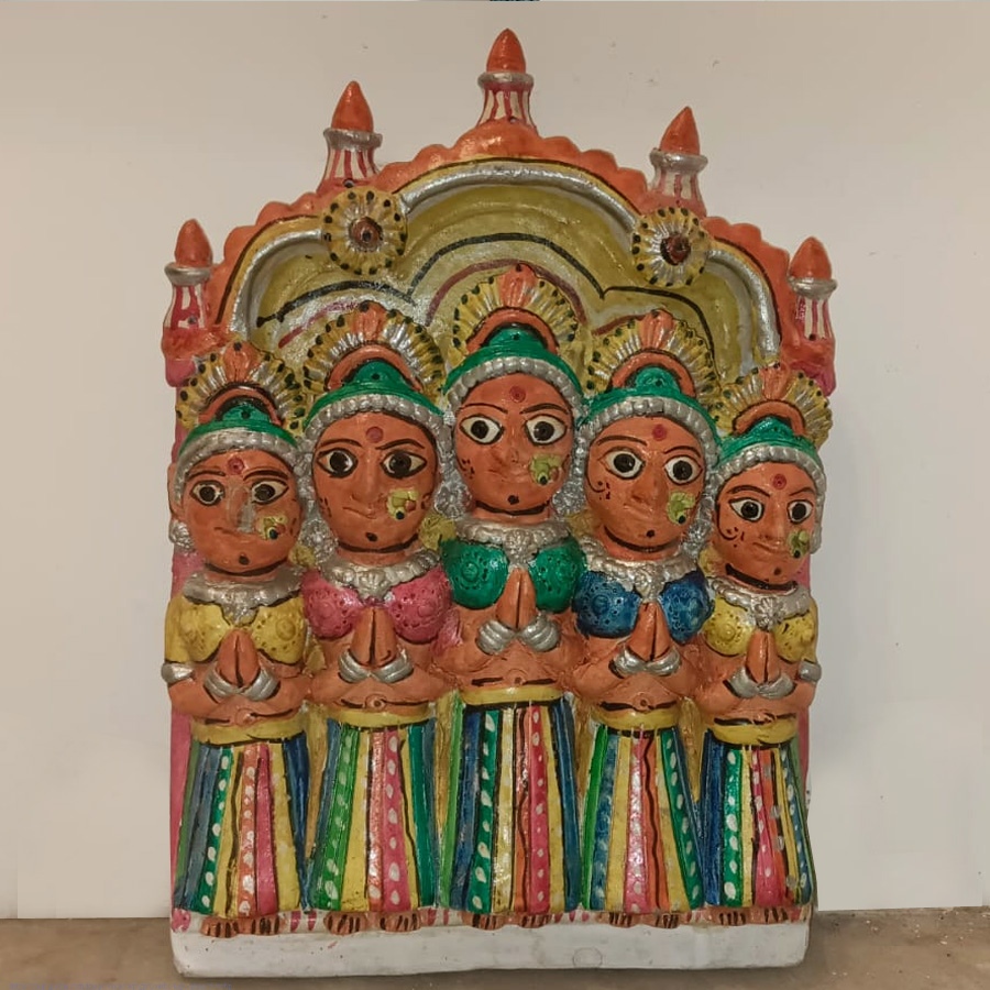 Mitti ki murti - handmade Molela terracotta god goddess idols - 