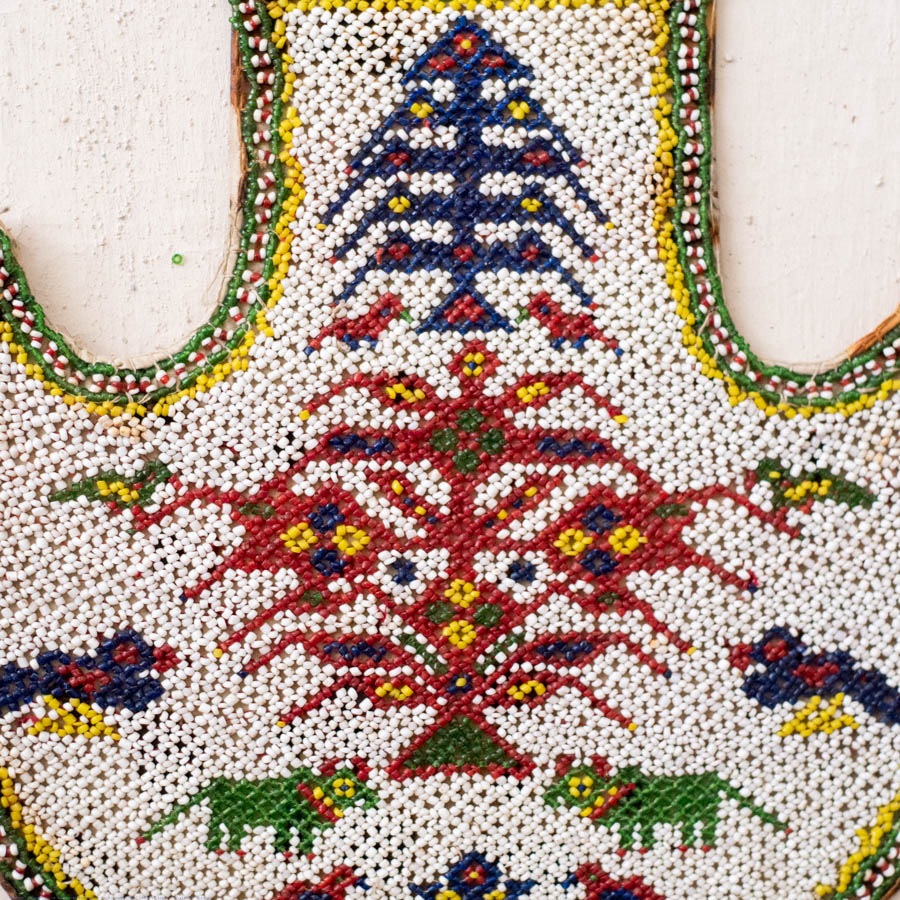 Handmade Antique Bead Work  ~ Vinjano / Fan