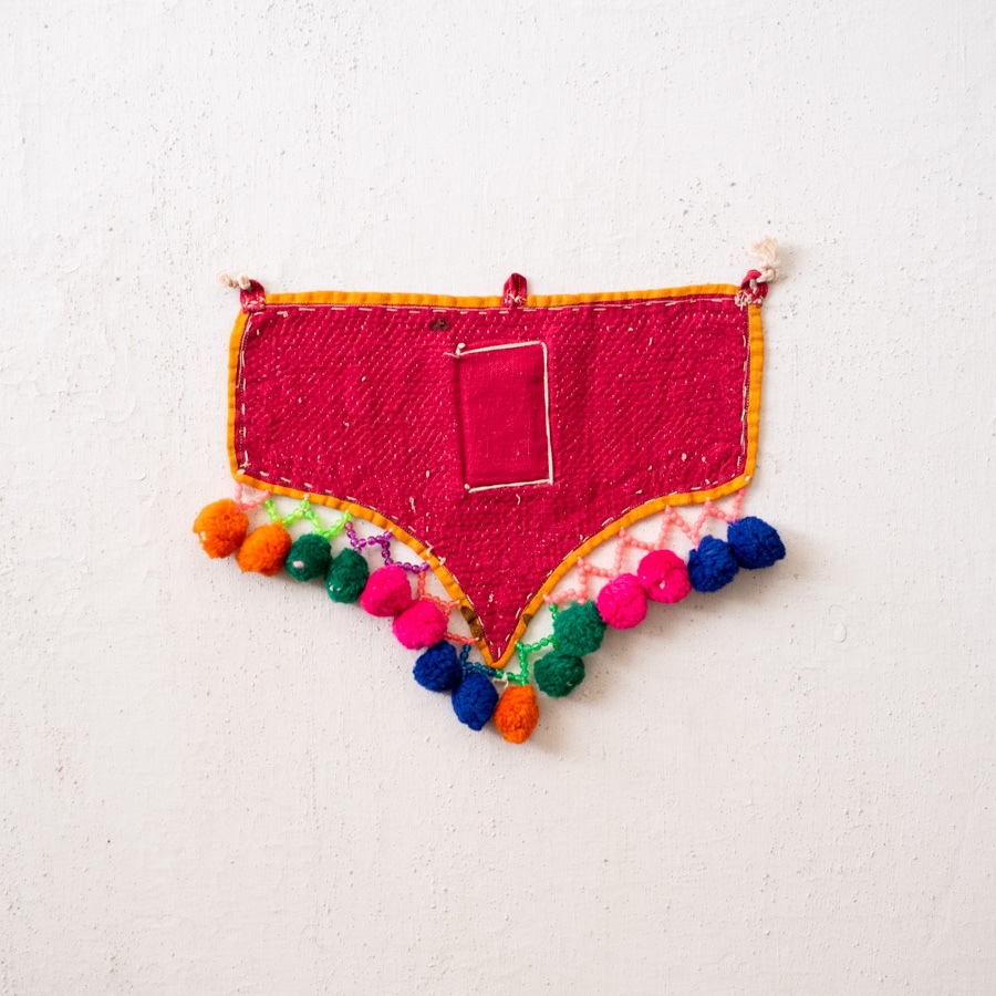 Handmade Antique Bead Work  ~ Wall Hanging Horse Motif