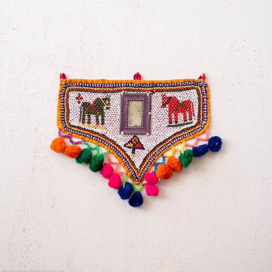 Handmade Old & Antique Bead Work  ~ Horse Motif
