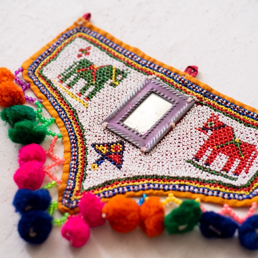 Handmade Old & Antique Bead Work  ~ Horse Motif
