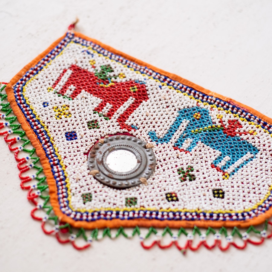 Handmade Old & Antique Bead Work  ~ Mahavat Motif
