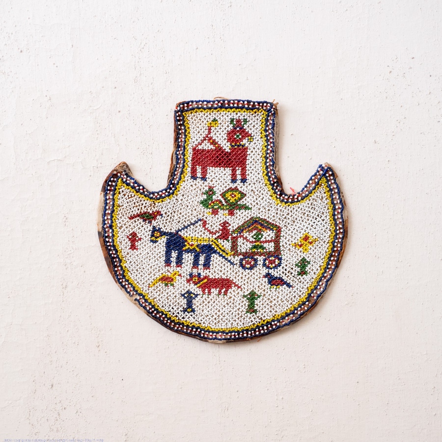 Handmade Old & Antique Bead Work  ~ Wall Hanging Fan (Vinjano)