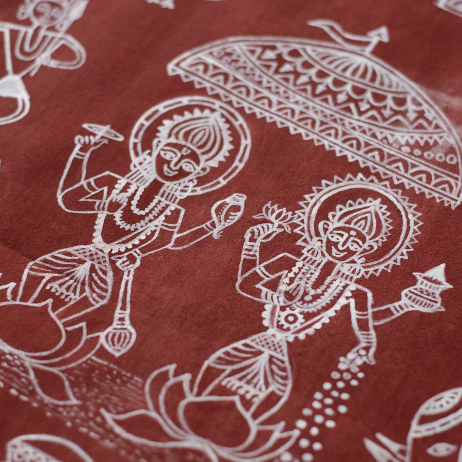 Traditional Muriya Painting | Bhitti Chitra chhatisgarh - Lakshmi 