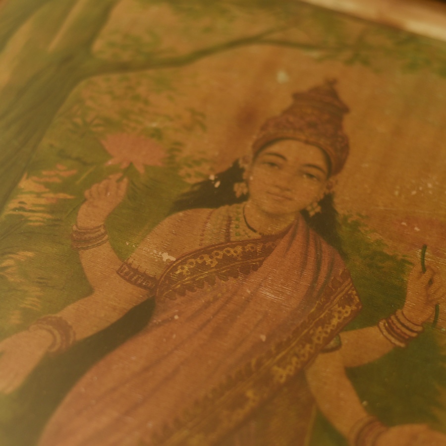 Buy Indian Antique Print - Laxmi 