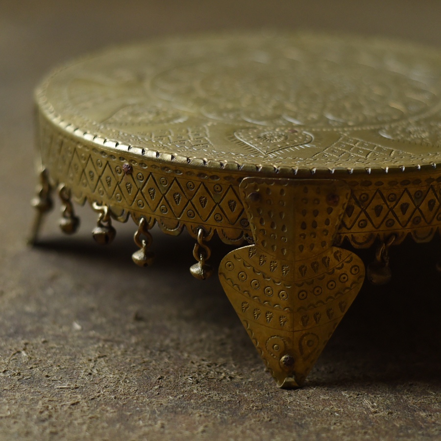 Handcrafted Brass ~ Chowki / God Idon Singhasan / Polpat / Chakla