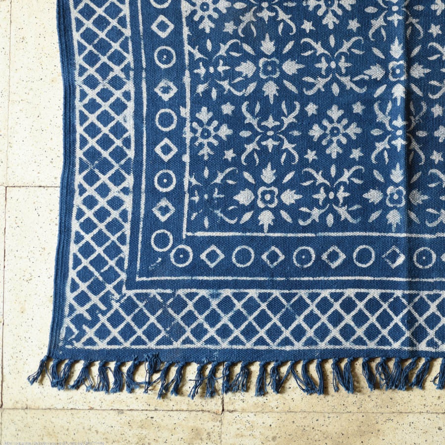 shop Indigo Natural Color Dhurrie
