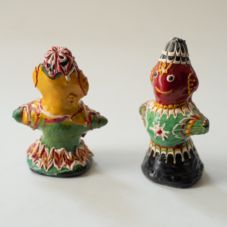Shop Terracotta Handmade Lac-painted Terracotta Doll (Set of two)