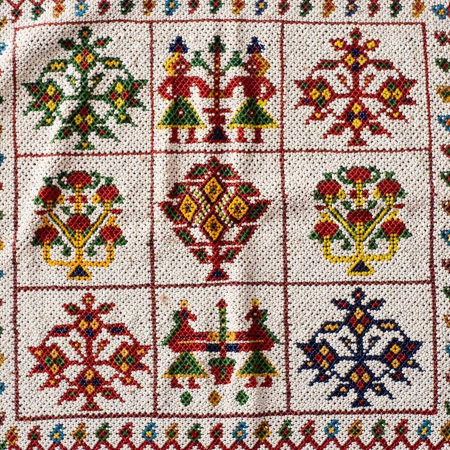 Saurashtra Bead Work - Old & Antique Wall Hanging - Chakda