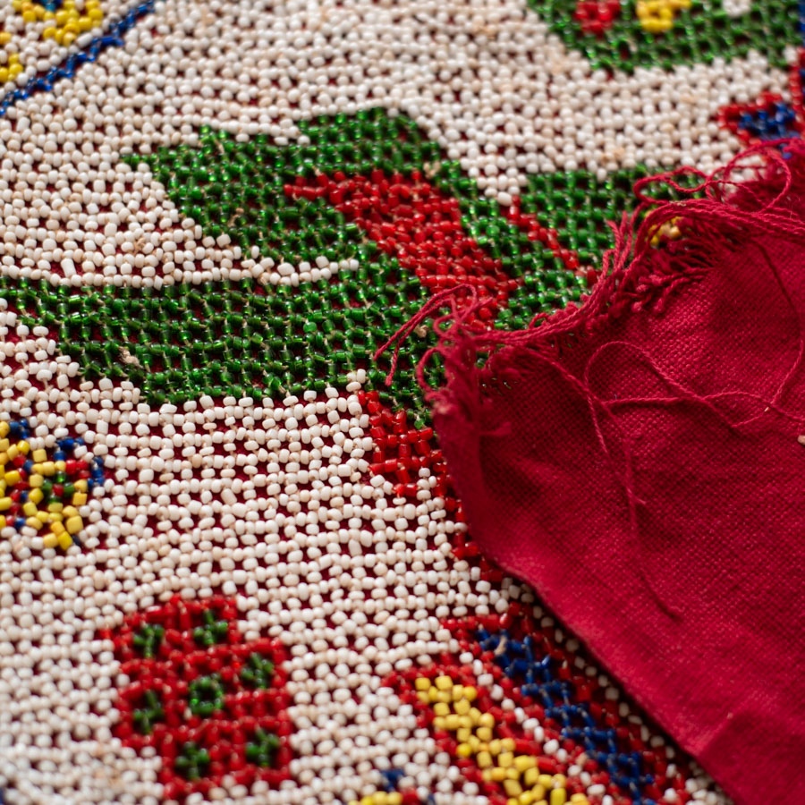 Saurashtra Bead Work - Old & Antique Wall Hanging - Chakda