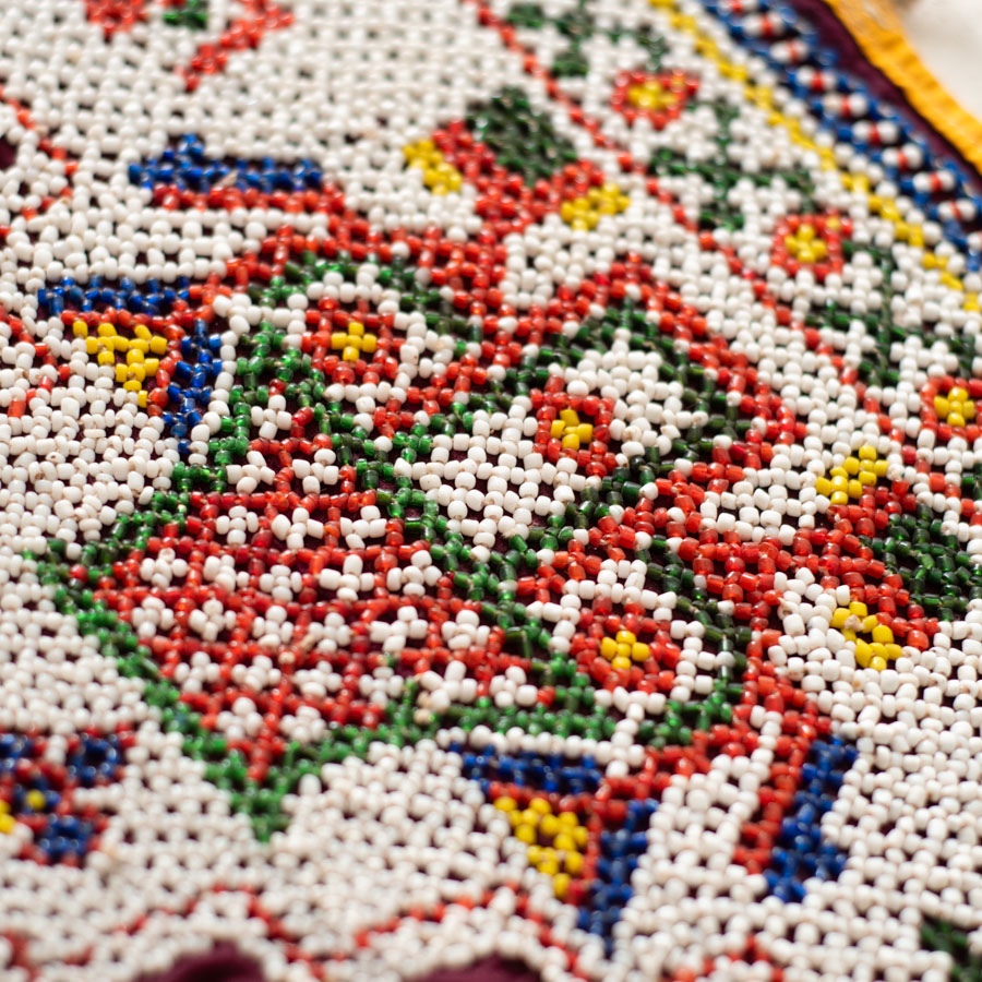 Saurashtra Bead Work - Old & Antique Wall Hanging - Hanging - Swastik Toran