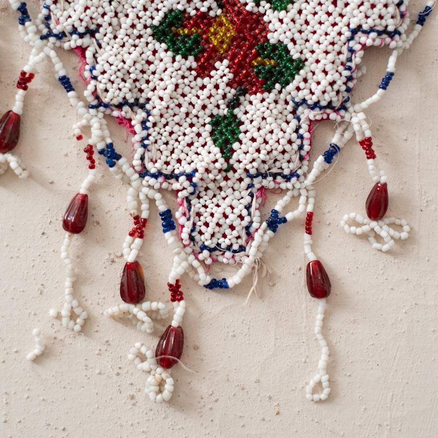 Saurashtra Bead Work - Old & Antique Peacock Wall Hanging - Toran 