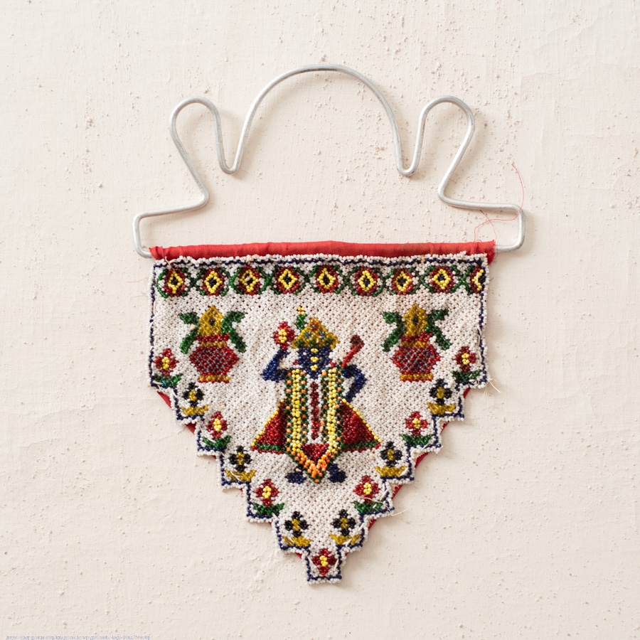Saurashtra Bead Work - Old & Antique Wall Hanging - Shrinathji