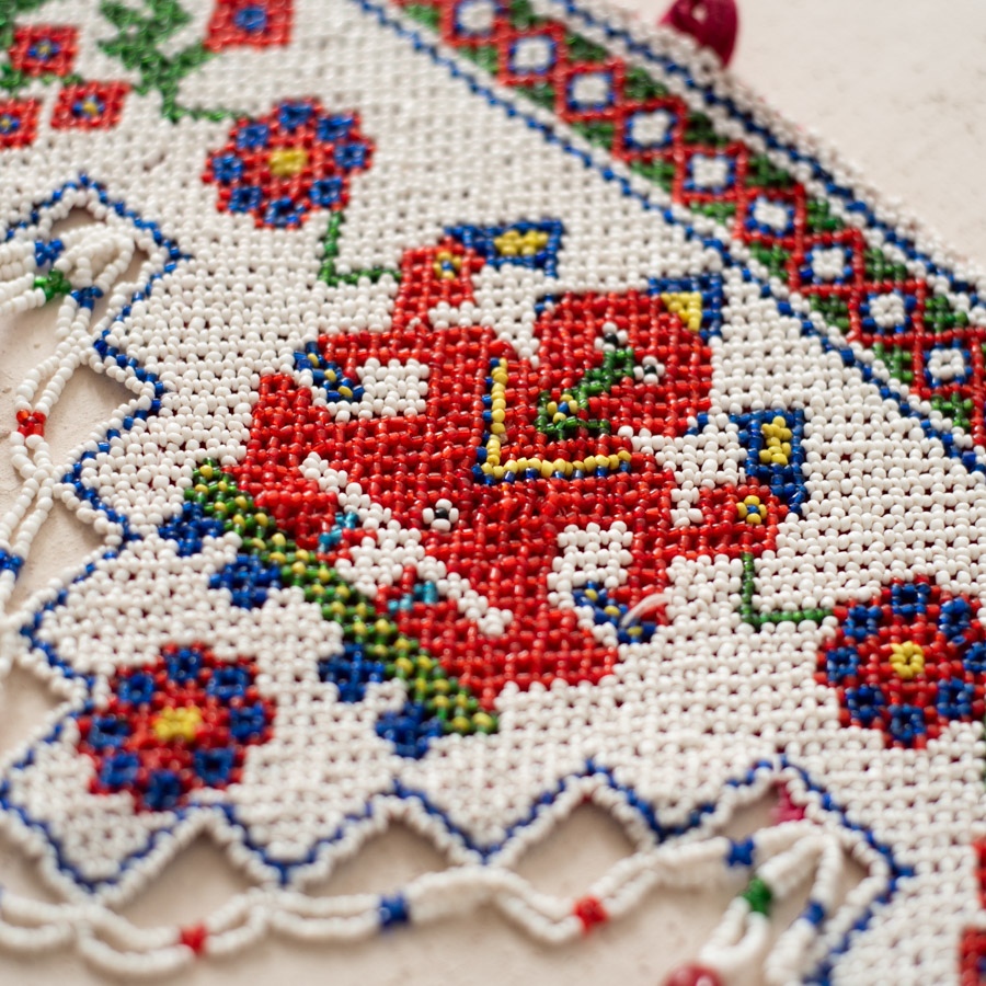 Old & Antique Wall Hanging - Ganesha & Hibiscus Flower Toran