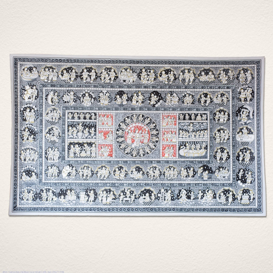 shop Traditional patachitra Painting ~ Radha Krishna